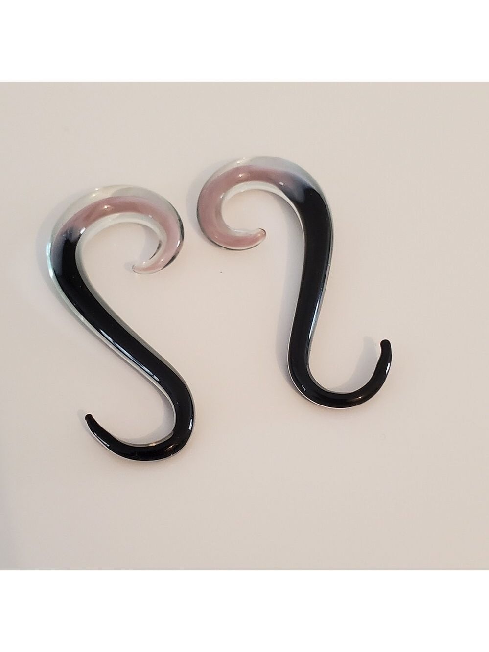 Glass Ear Spacers Earrings